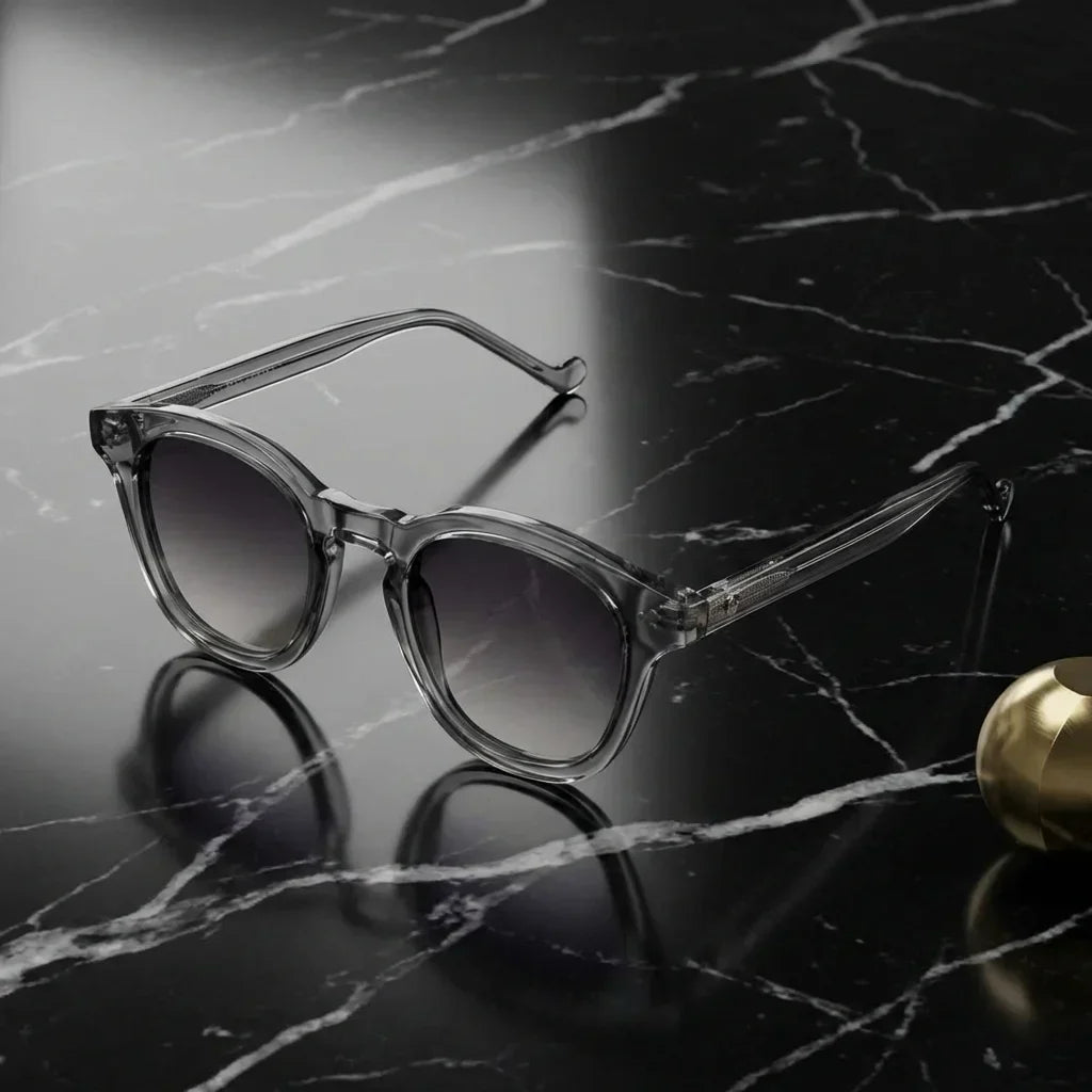 Lenga Oval Polarized Sunglasses in Bio-Acetate