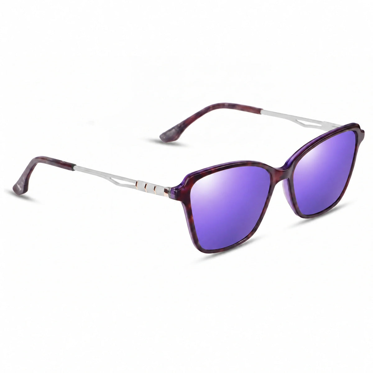 Fiore 1006 square cat eye sunglasses, purple bio-acetate frame · ReFramed, photo 24 of 24