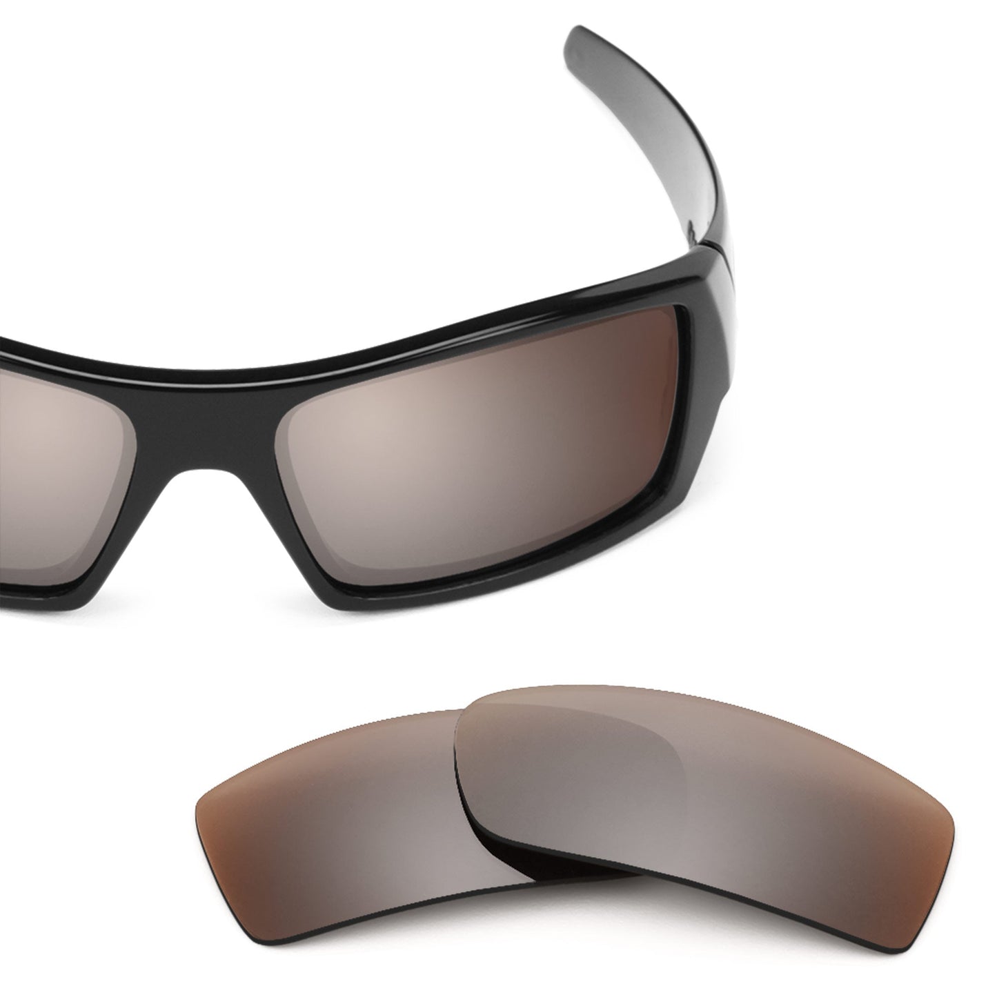 Oakley Gascan OO9014 replacement lenses — Flash Bronze MirrorShield® polarized sunglass lens, 100% UV | ReFramed