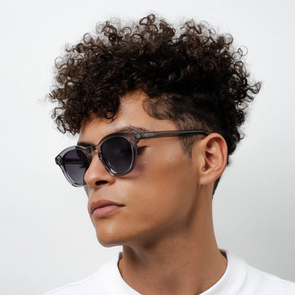 Lenga Oval Polarized Sunglasses in Bio-Acetate