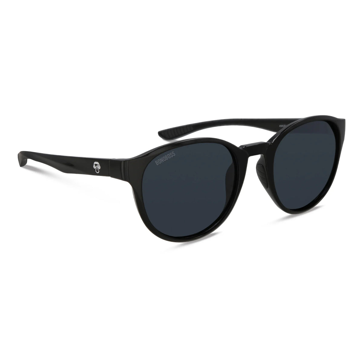 Ashley round polarized sunglasses in recycled plastic, sport collection · ReFramed, photo 2 of 10