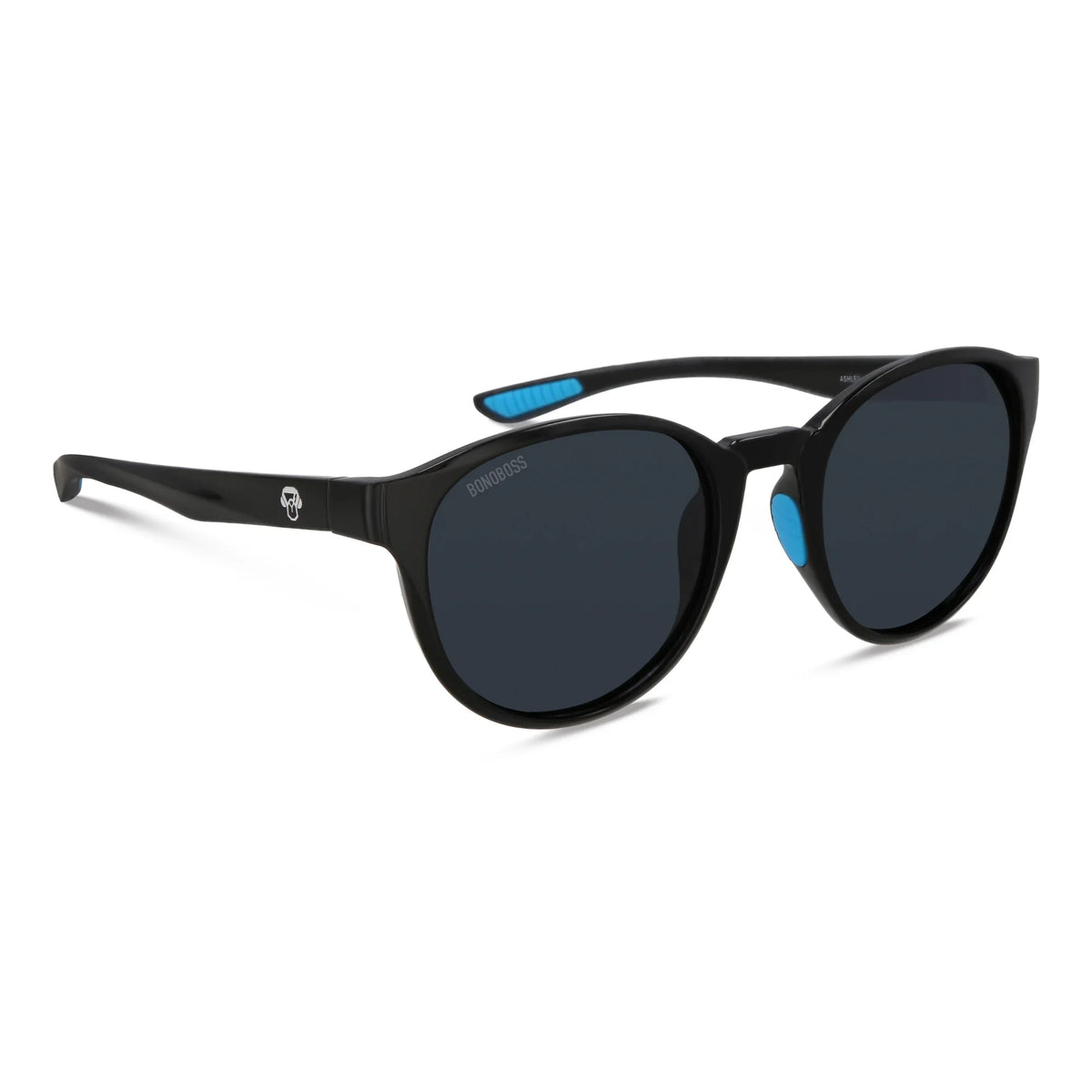 Ashley round polarized sunglasses in recycled plastic, sport collection · ReFramed, photo 6 of 10