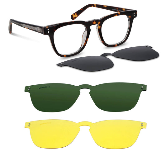 Lenga oval bio-acetate eyeglass frames with magnetic sun clip · ReFramed, photo 1 of 30