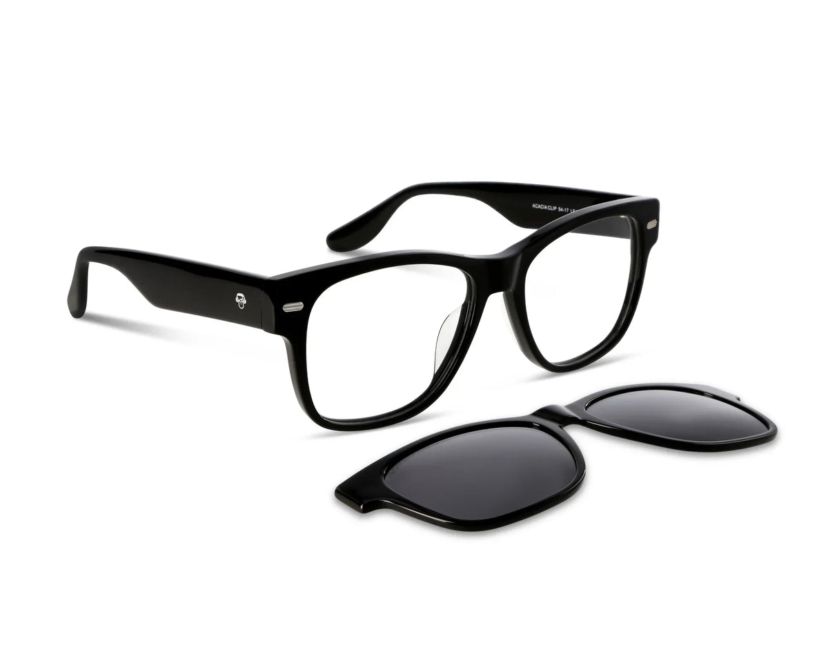 Acacia Clip Acetato + Antirrayas Lentes Orgánicas Filtro Azul