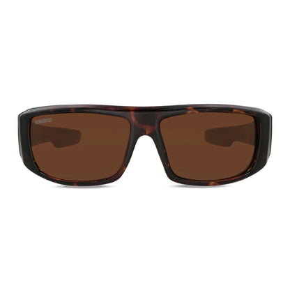 Grizzly polarized sport sunglasses with a lightweight TR90 frame, Demi Brown color · photo 3 of 4