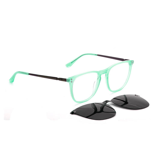 Erika oval eyeglass frames in bio-acetate with sun clip · ReFramed, photo 1 of 13