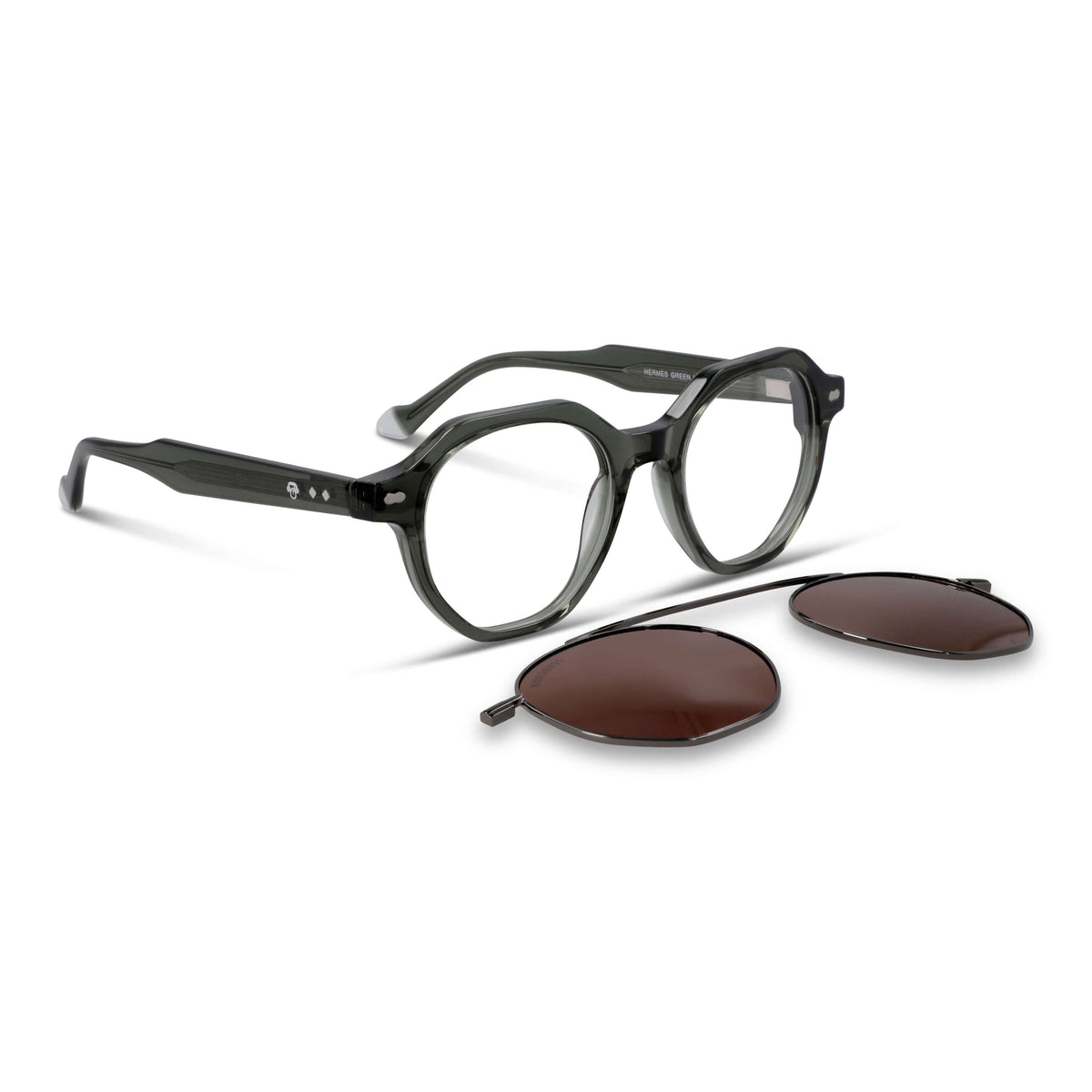 Hermes geometric bio-acetate reading glasses · ReFramed, photo 2 of 32