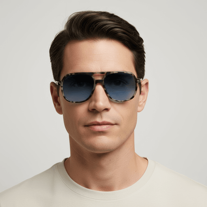 Orson E.D aviator polarized sunglasses, bio-acetate frame · ReFramed, photo 7 of 30