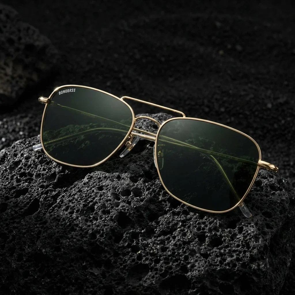 Commander Reverse aviator sunglasses, stainless steel and bio-acetate · ReFramed, photo 19 of 27