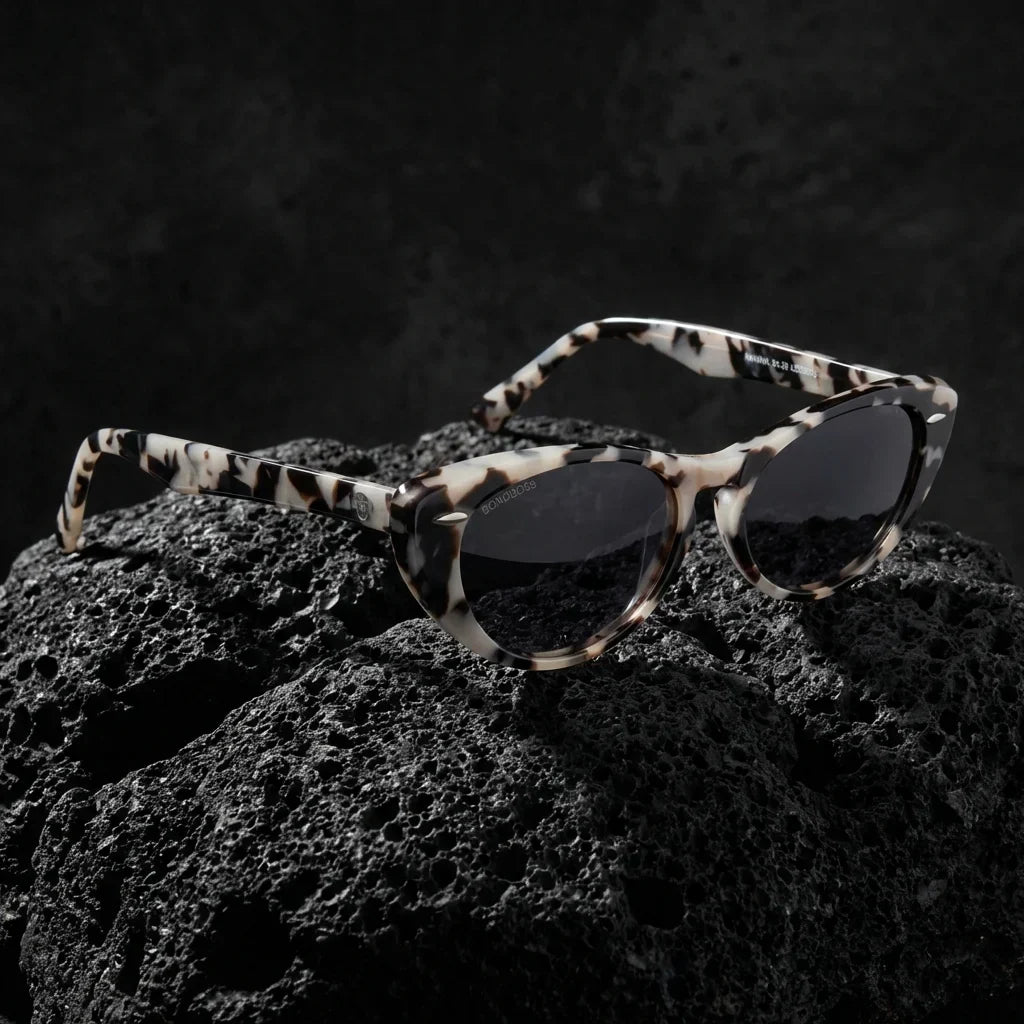 Havana cat eye sunglasses with polarized lenses, bio-acetate frame · ReFramed, photo 12 of 30