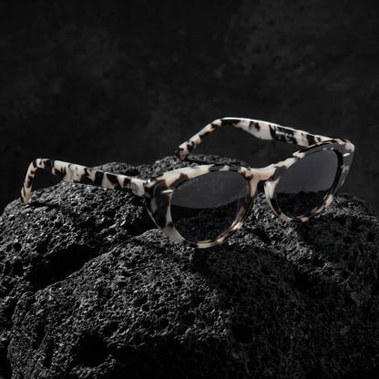 Havana cat eye sunglasses with polarized lenses, bio-acetate frame · ReFramed, photo 12 of 30