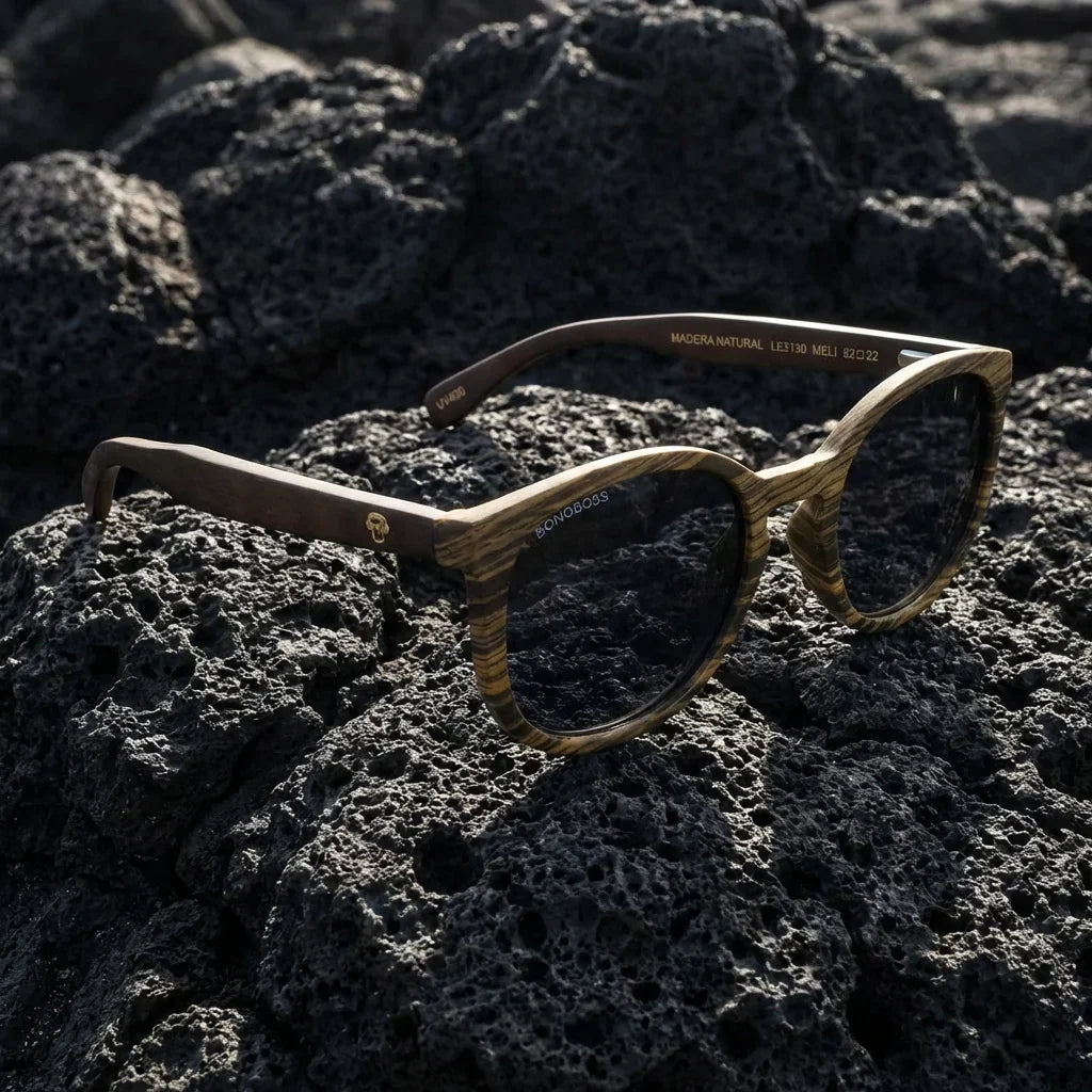 Meli Ebony Round Polarized Sunglasses