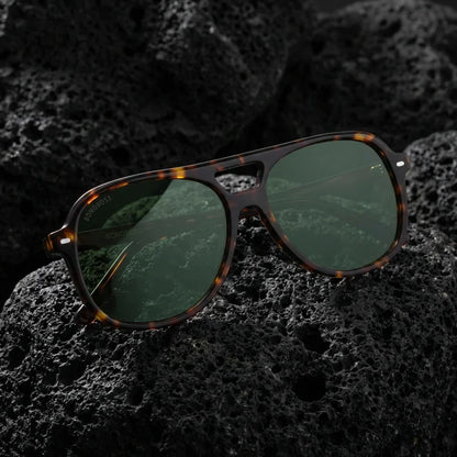 Orson E.D aviator polarized sunglasses, bio-acetate frame · ReFramed, photo 26 of 30