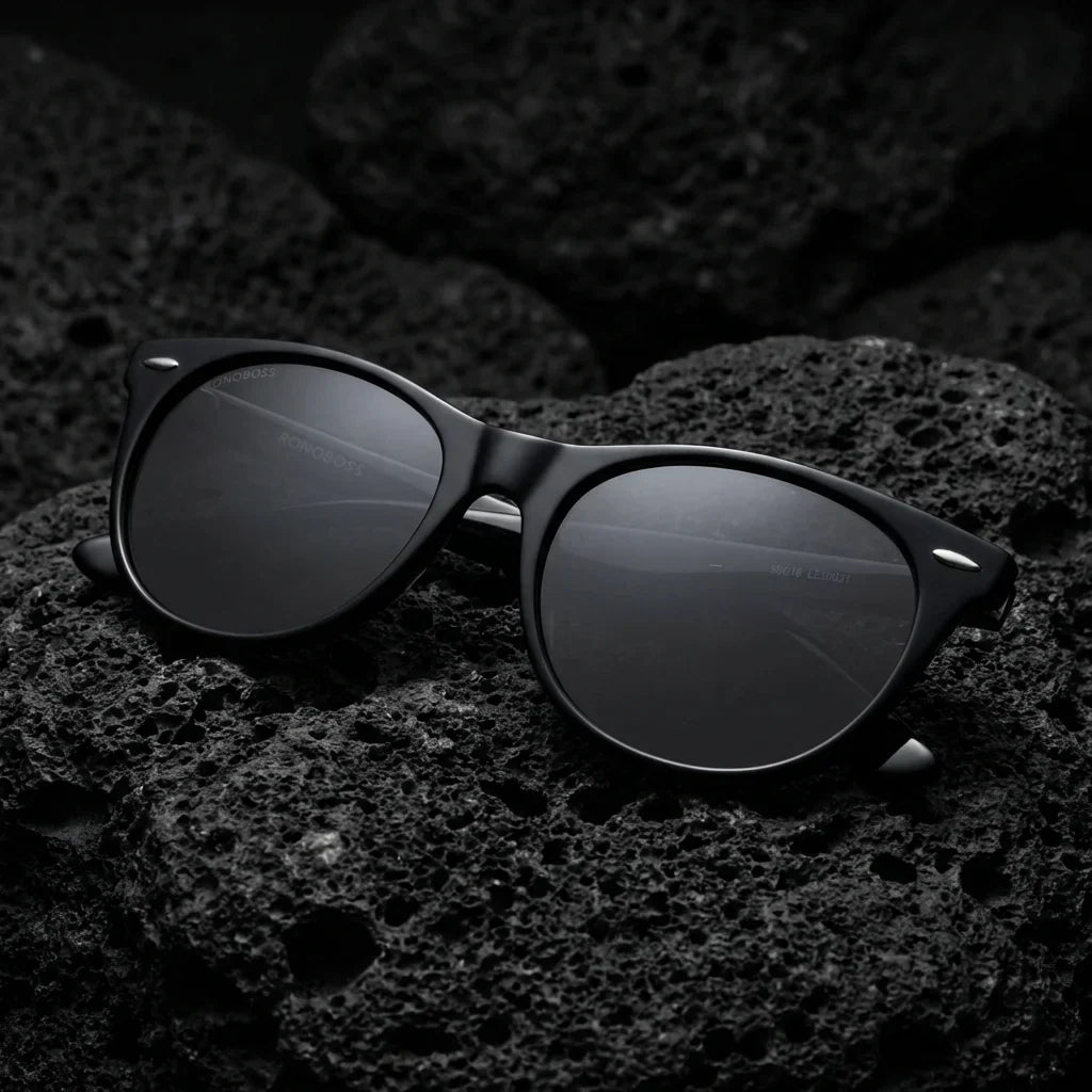 Hanga Roa Cat Eye Polarized Sunglasses in Bio-Acetate and Natural Wood