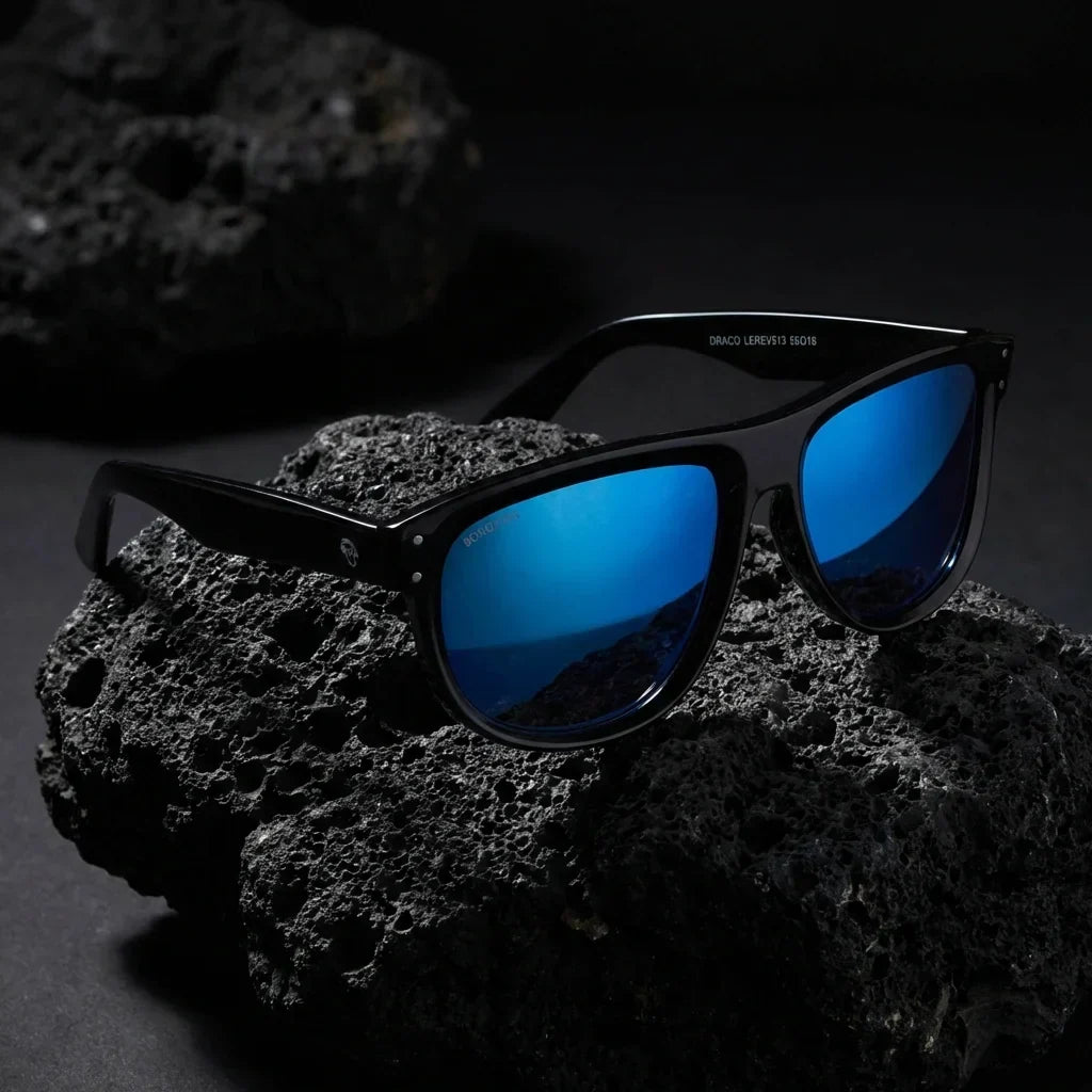 GirlFriend Reverse Wayfarer-Style Polarized Sunglasses in Bio-Acetate