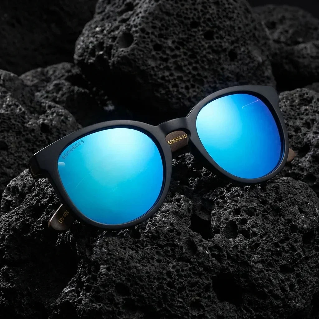 Meli Dark Round Polarized Sunglasses