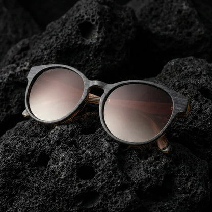 Chiloé 110 Wood Round Polarized Sunglasses