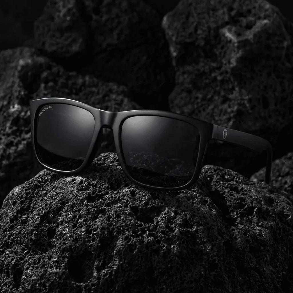 Rapanui RPET Rectangular Polarized Sunglasses in Recycled Plastic