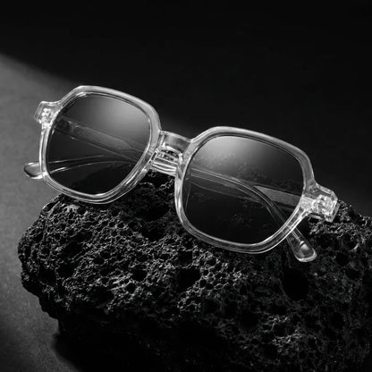 Canarias Geometric Polarized Sunglasses in Bio-Acetate