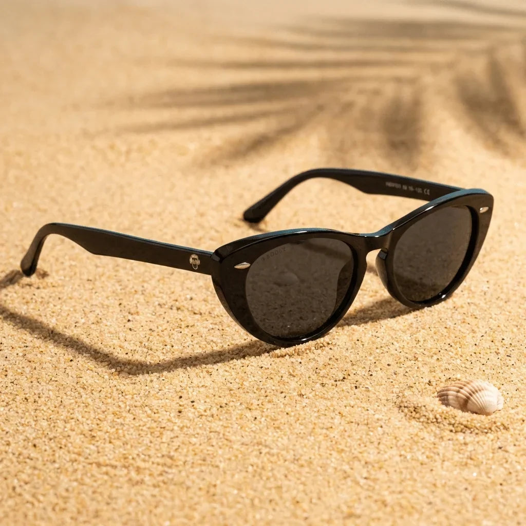 Havana Cat Eye Polarized Sunglasses in Bio-Acetate