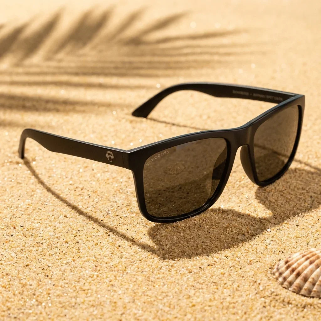 Rapanui RPET Rectangular Polarized Sunglasses in Recycled Plastic
