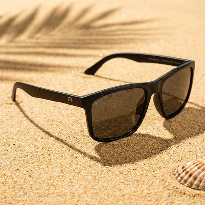 Rapanui RPET Rectangular Polarized Sunglasses in Recycled Plastic