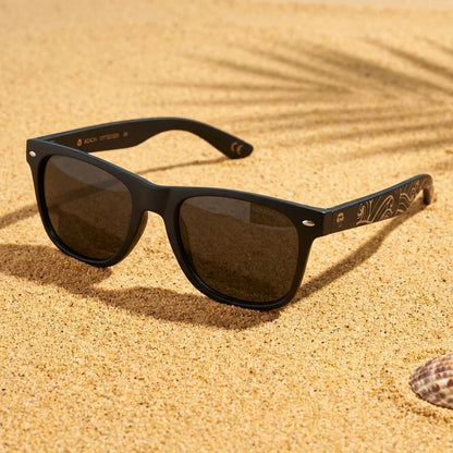 Acacia Dark Designer's wayfarer-style polarized sunglasses in recycled plastic · ReFramed, photo 10 of 30