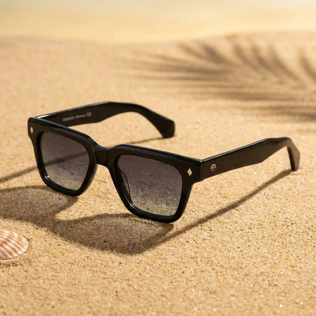 Bruno Wayfarer-Style Polarized Sunglasses in Bio-Acetate