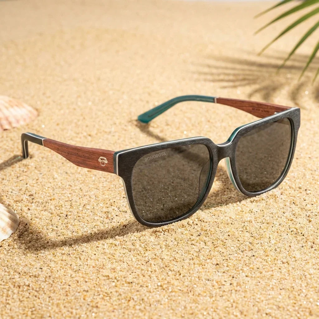 Selkie oval sunglasses with polarized lenses, bio-acetate frame · ReFramed, photo 24 of 30