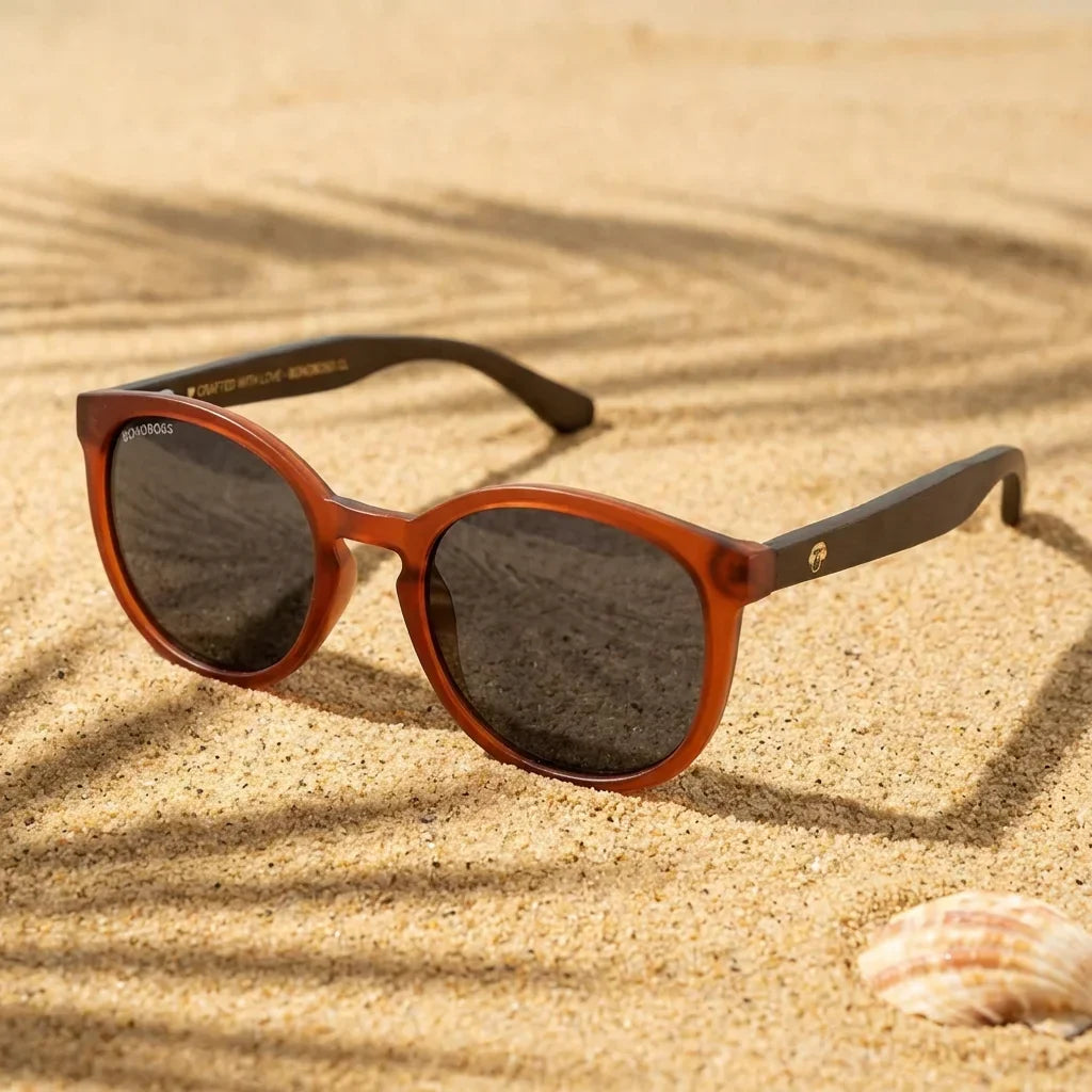 Meli Wine Round Polarized Sunglasses