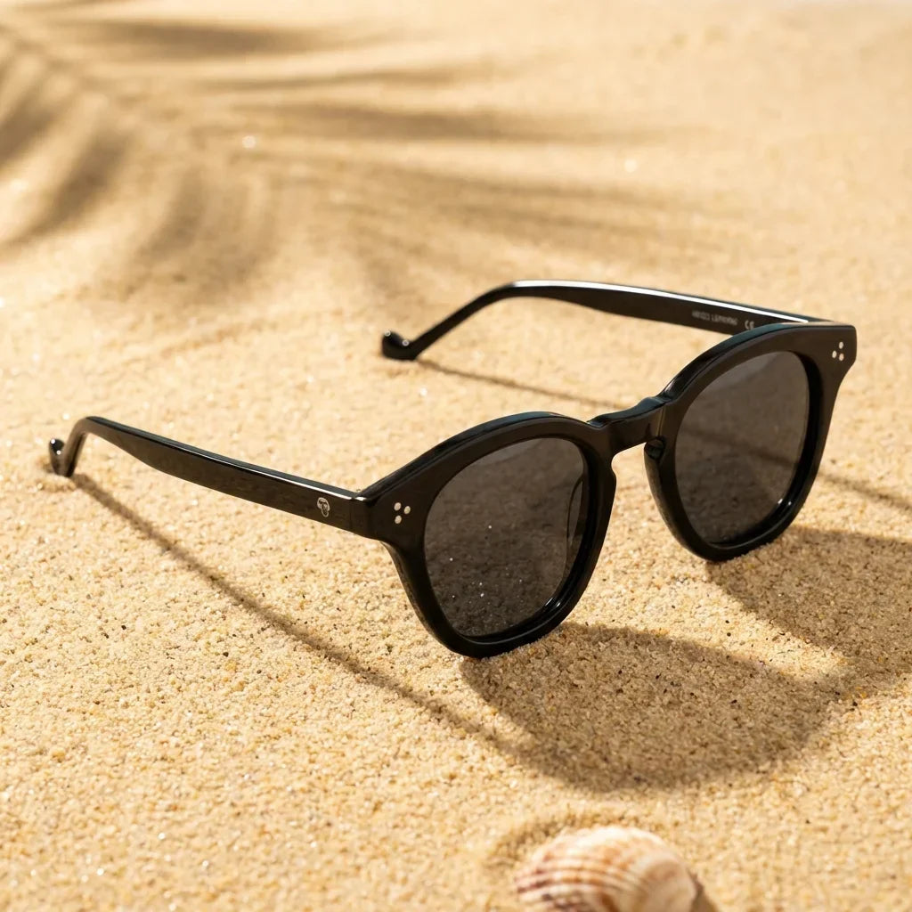 Lenga oval sunglasses with polarized lenses, bio-acetate frame · ReFramed, photo 18 of 30