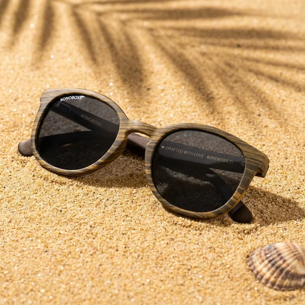 Meli Ebony Round Polarized Sunglasses