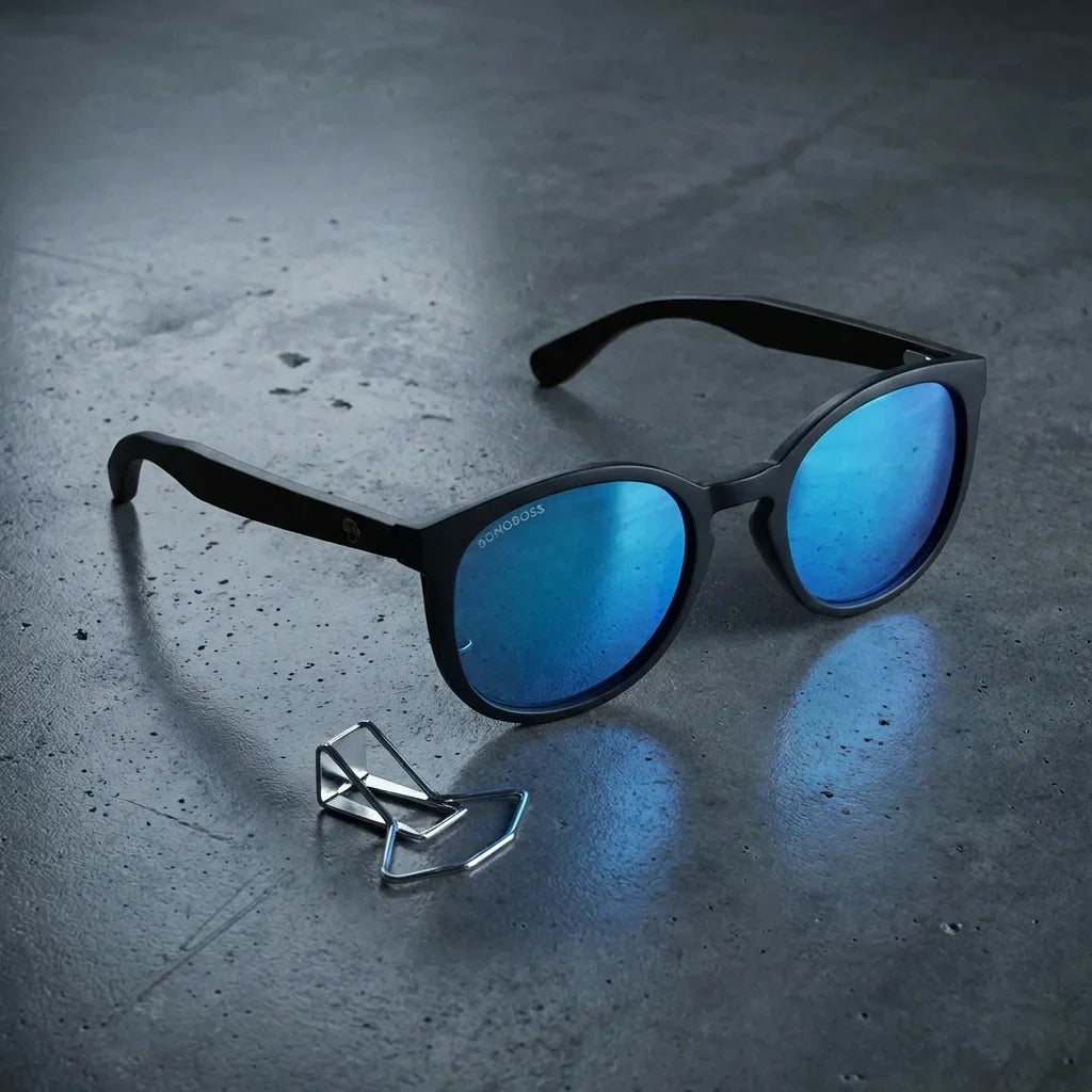 Meli Dark Round Polarized Sunglasses