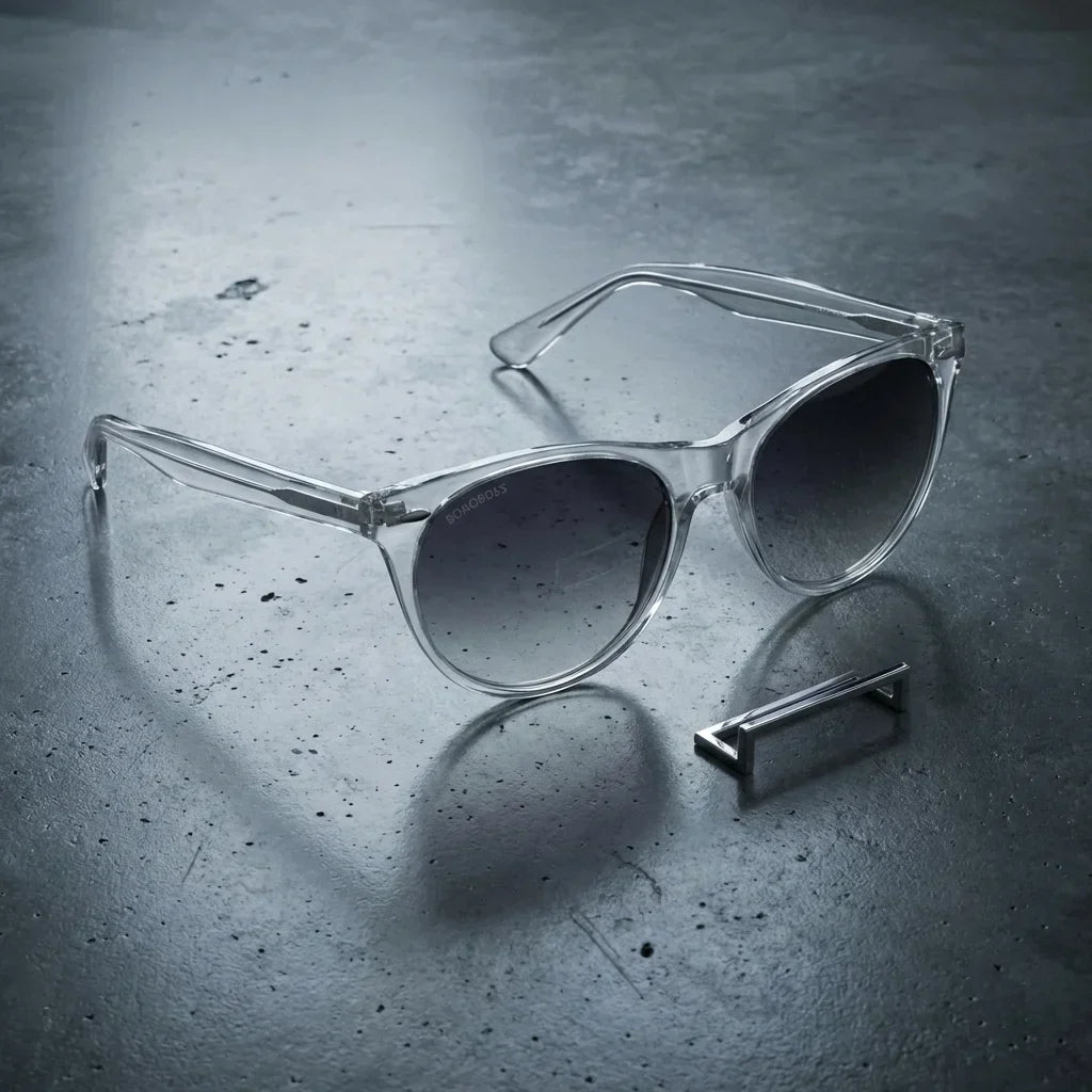 Hanga Roa Cat Eye Polarized Sunglasses in Bio-Acetate and Natural Wood