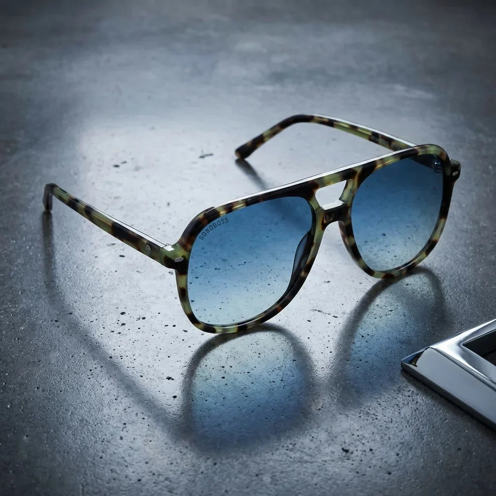 Orson E.D Aviator Polarized Sunglasses in Bio-Acetate