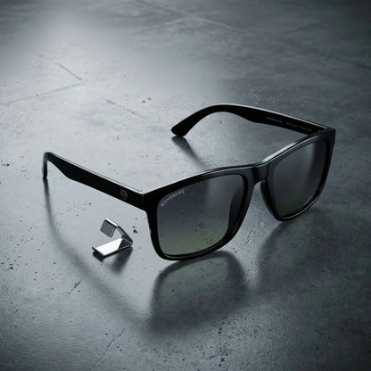 Rapanui RPET Rectangular Polarized Sunglasses in Recycled Plastic