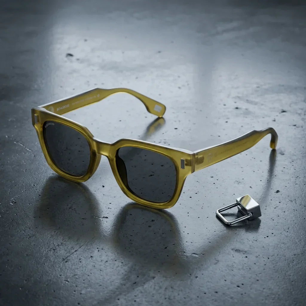 Osorno RPET Rectangular Polarized Sunglasses in Recycled Plastic