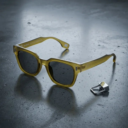 Osorno RPET Rectangular Polarized Sunglasses in Recycled Plastic