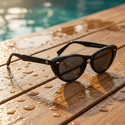 Havana Cat Eye Polarized Sunglasses in Bio-Acetate