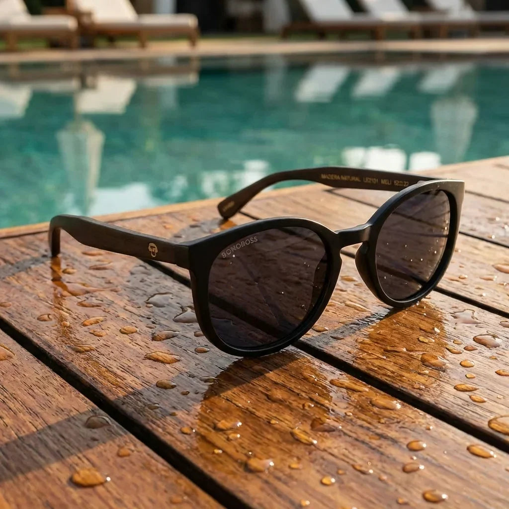 Meli Dark Round Polarized Sunglasses