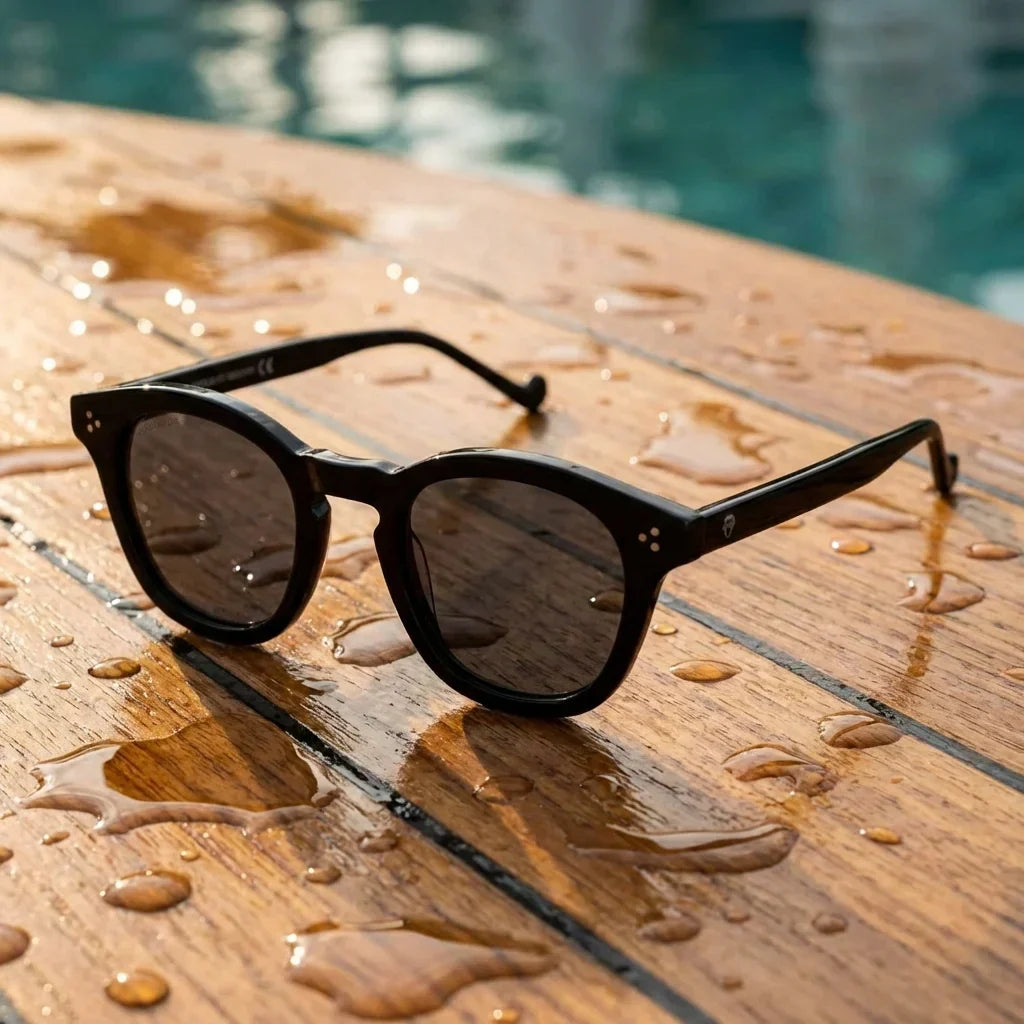 Lenga oval sunglasses with polarized lenses, bio-acetate frame · ReFramed, photo 19 of 30