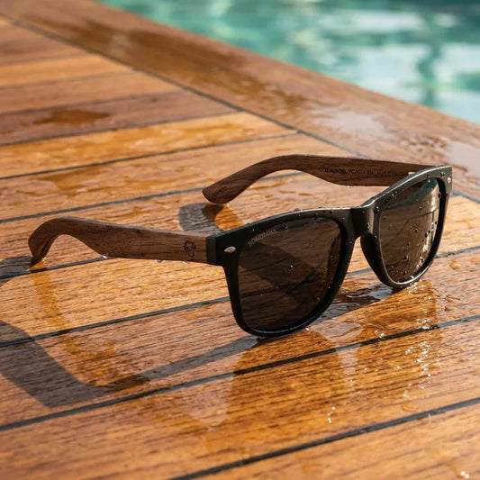 Acacia Nogal wayfarer-style polarized sunglasses by ReFramed · ReFramed, photo 1 of 30
