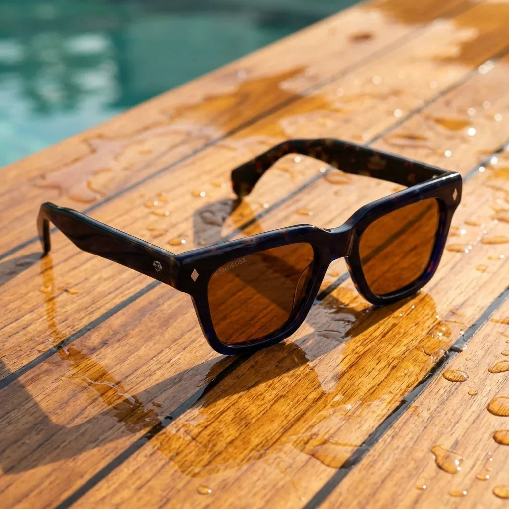 Bruno Wayfarer-Style Polarized Sunglasses in Bio-Acetate