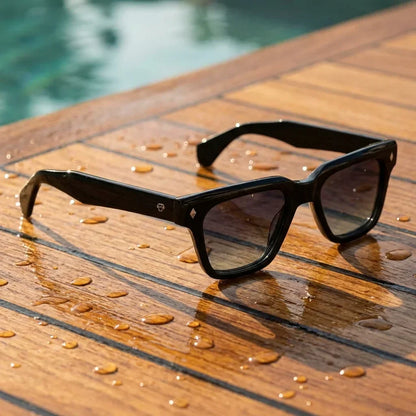 Bruno Wayfarer-Style Polarized Sunglasses in Bio-Acetate