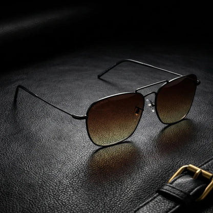 Commander Reverse aviator sunglasses, stainless steel and bio-acetate · ReFramed, photo 12 of 27