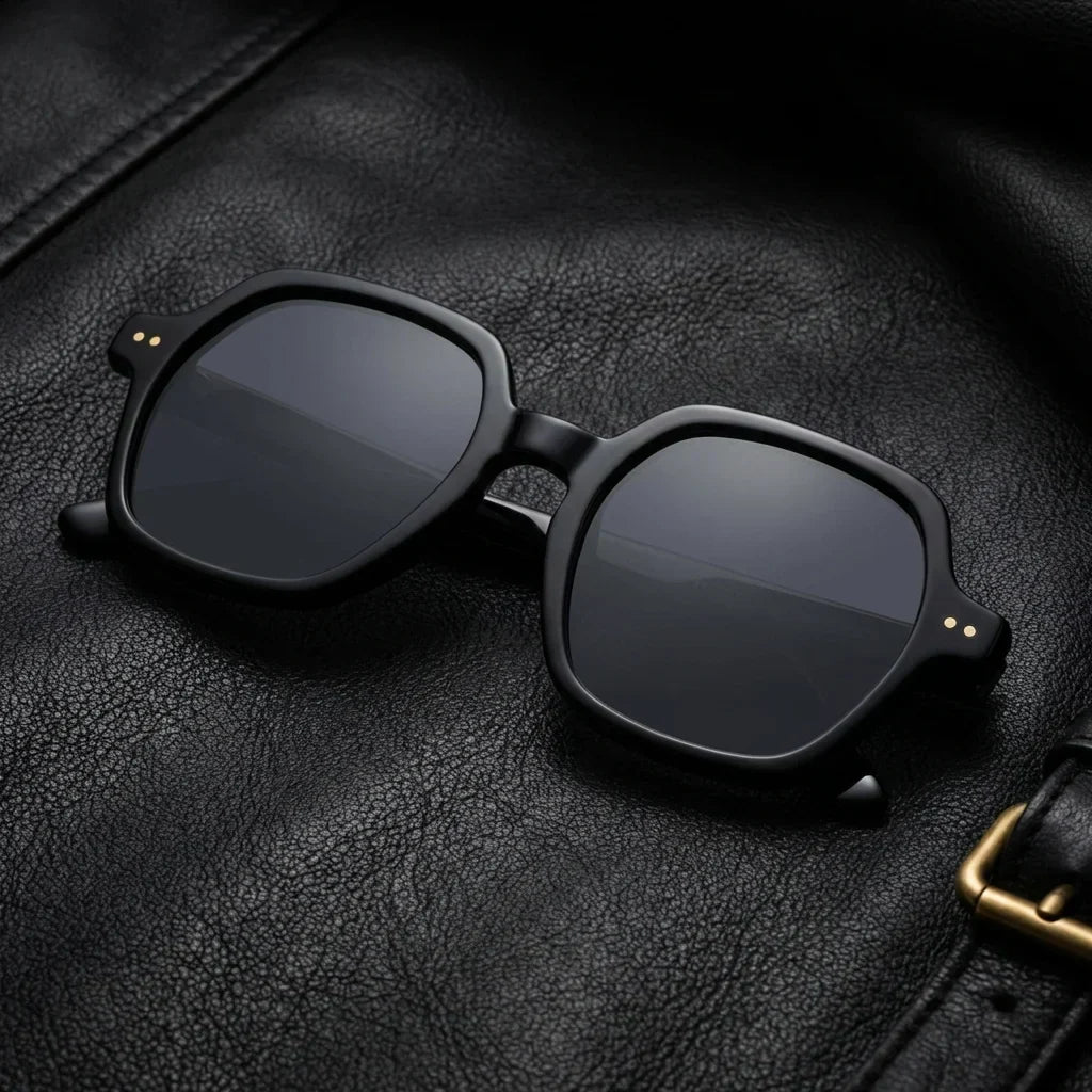 Canarias geometric polarized sunglasses, bio-acetate frame · ReFramed, photo 18 of 30