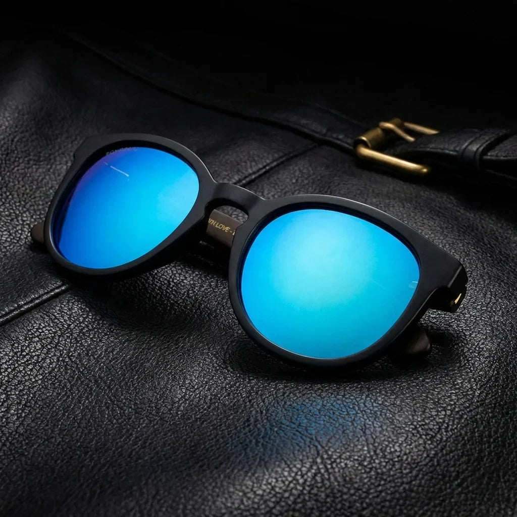 Meli Dark Round Polarized Sunglasses