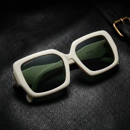 Alaska rectangular polarized sunglasses, bio-acetate frame · ReFramed, photo 25 of 30