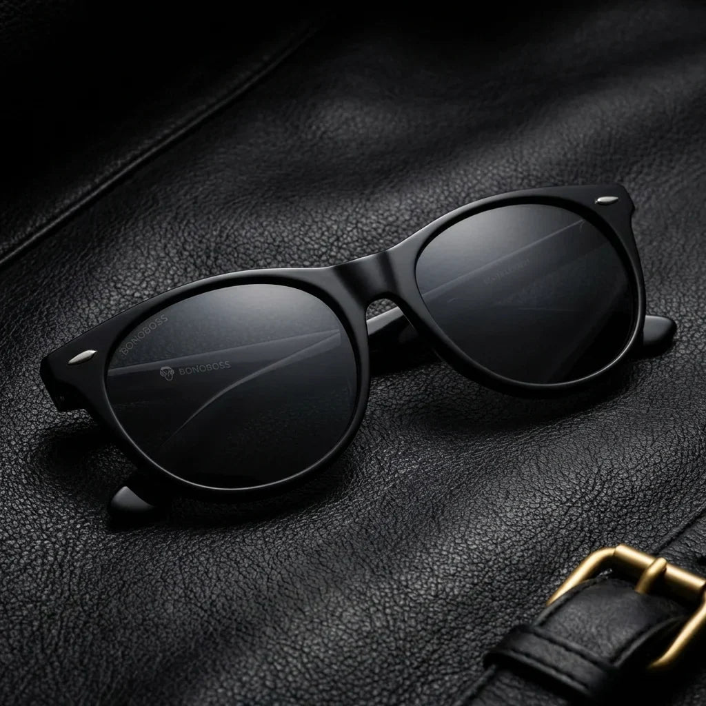 Hanga Roa cat eye polarized sunglasses in bio-acetate and natural wood · ReFramed, photo 13 of 30