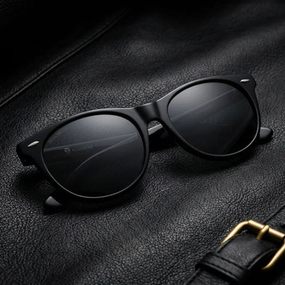 Hanga Roa cat eye polarized sunglasses in bio-acetate and natural wood · ReFramed, photo 13 of 30